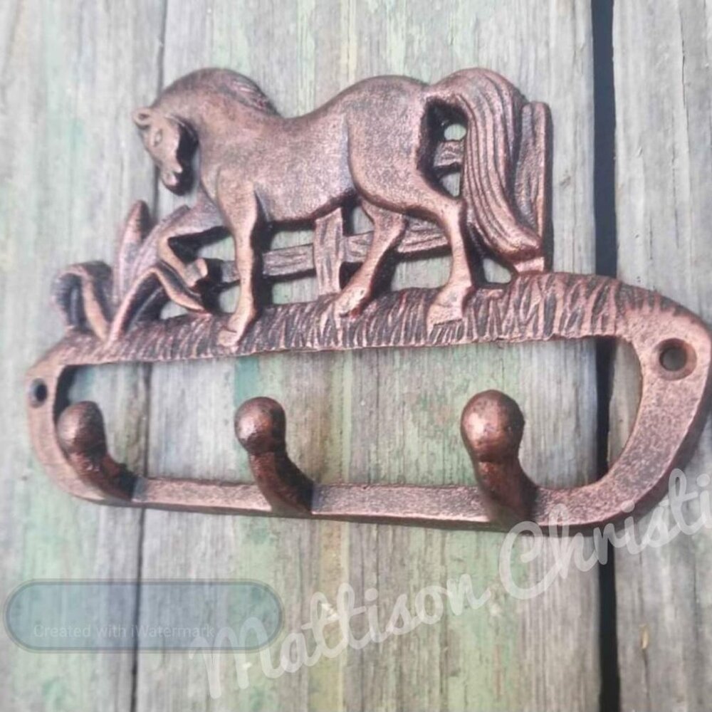 Horse Cast Iron Key Rack - Picture 2 of 2